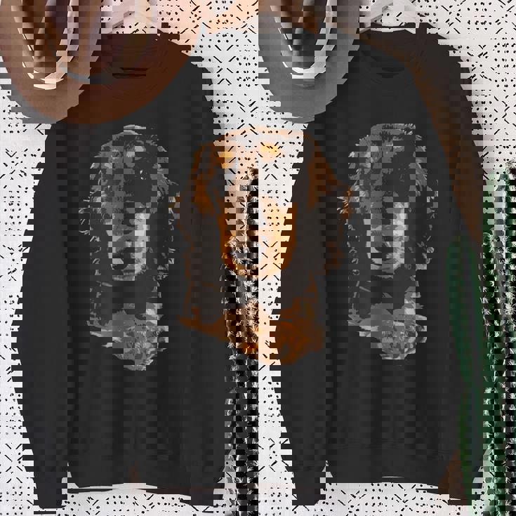 ダックス イラスト 愛犬家 犬 アート スウェットシャツ 年配の女性への贈り物