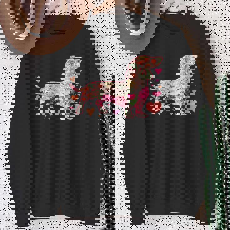 ダックスフント 解体新書 ミニチュアダックス 犬の飼い主 ダックスフント ギフト おもしろ犬 ダックスフント スウェットシャツ 年配の女性への贈り物