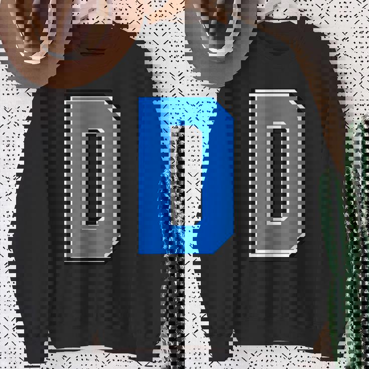 ダブリン郡 スカイブルー ネイビー アルファベット D ゲール語 フットボール ハーリング スウェットシャツ 年配の女性への贈り物