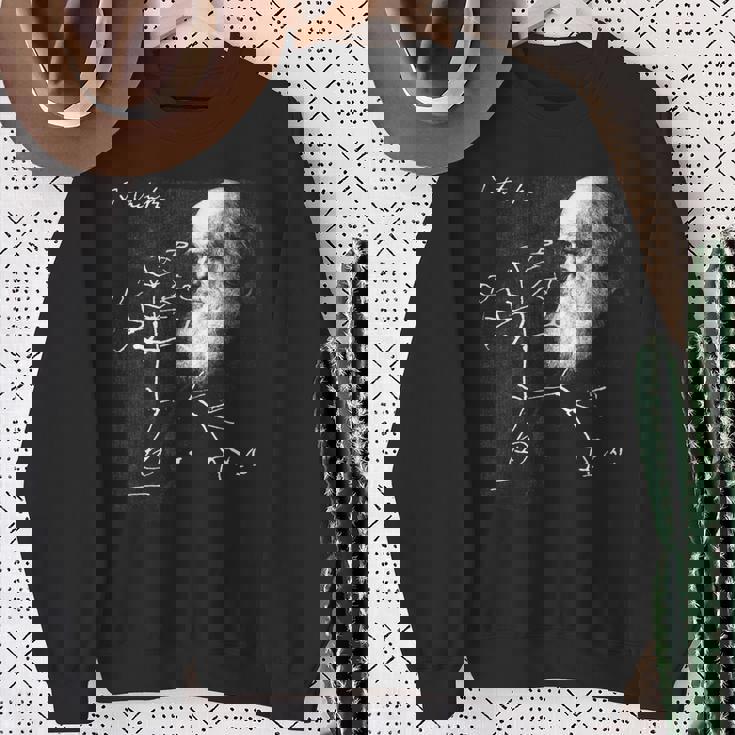 ダーウィン 生命の木 進化 科学シャツ 生物学 オタク スウェットシャツ 年配の女性への贈り物