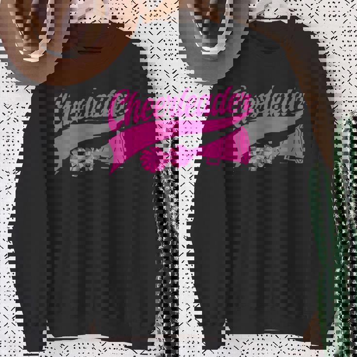 チアリーダー おもしろい チアリーディング チア練習 スポーツチーム スウェットシャツ 年配の女性への贈り物