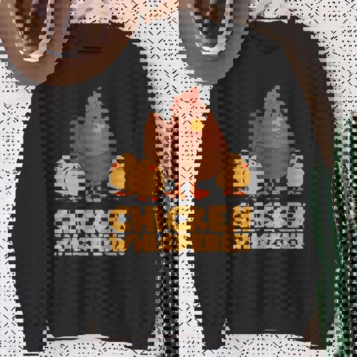 チキンウィスパラー ファストフード ファンギフト スウェットシャツ 年配の女性への贈り物