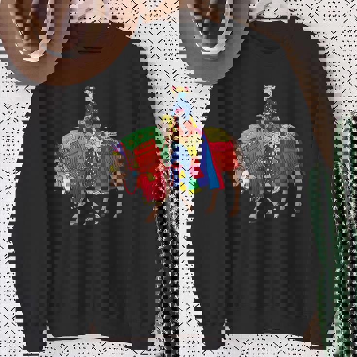 チャグチャグ馬コ 集合 スウェットシャツ 年配の女性への贈り物