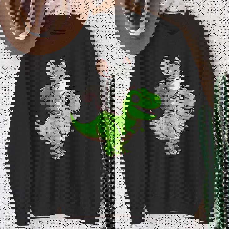 チンチラ T-Rex 恐竜 ペット おもしろい ティラノサウルス スウェットシャツ 年配の女性への贈り物