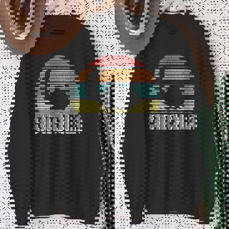 チンチラ I レトロ ナゲティール I ヴィンテージ チンチラ スウェットシャツ 年配の女性への贈り物