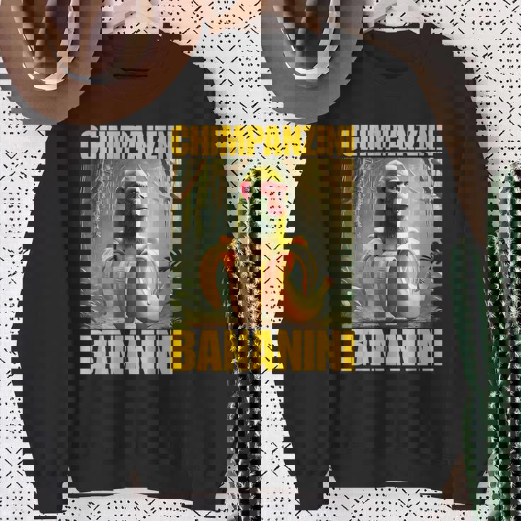 チンパンジーニ バナニーニ イタリアのブレインロットミーム スウェットシャツ 年配の女性への贈り物