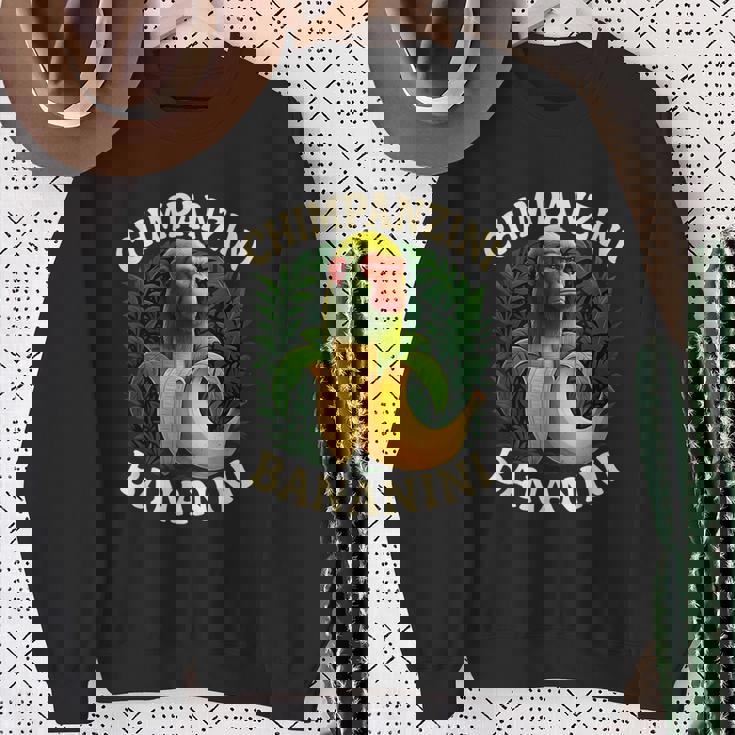 チンパンジーニ バナニーニ イタリアのブレインロットミーム スウェットシャツ 年配の女性への贈り物