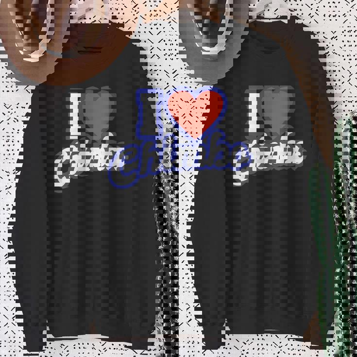 チンボが大好き スウェットシャツ 年配の女性への贈り物