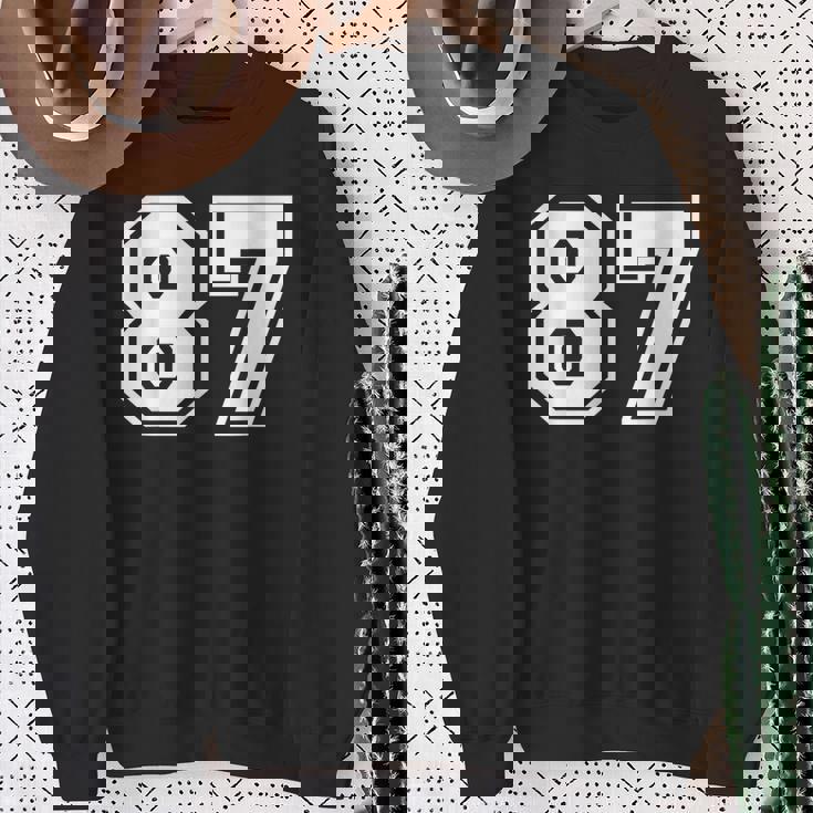 チームジャージーナンバー87 スポーツギフト スウェットシャツ 年配の女性への贈り物