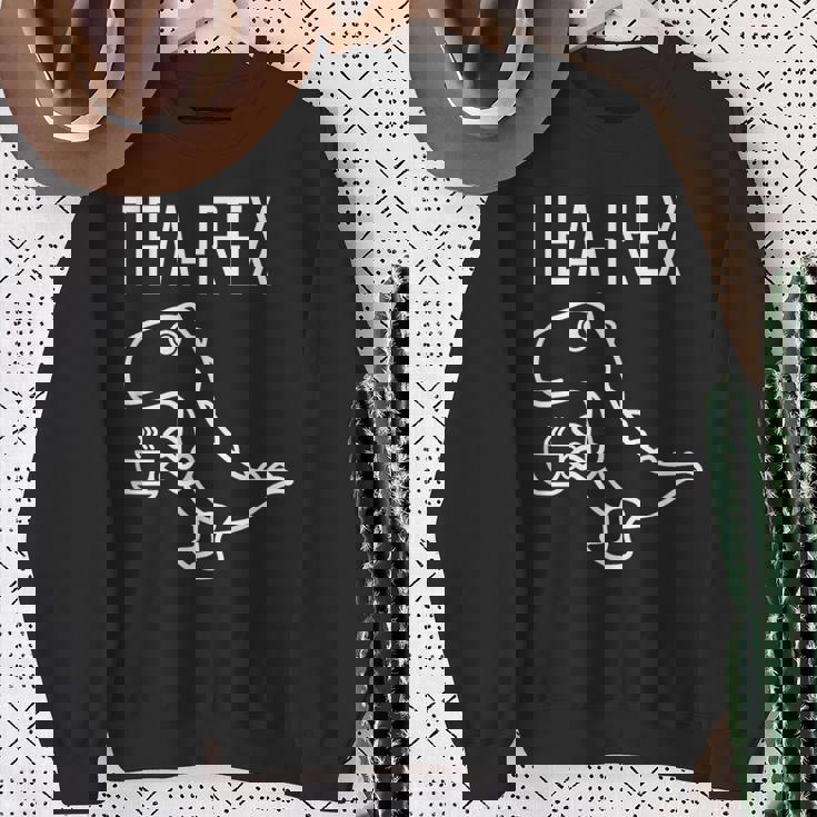 ティーレックス ファニーt-Rex ティラノサウルス 恐竜 スウェットシャツ 年配の女性への贈り物