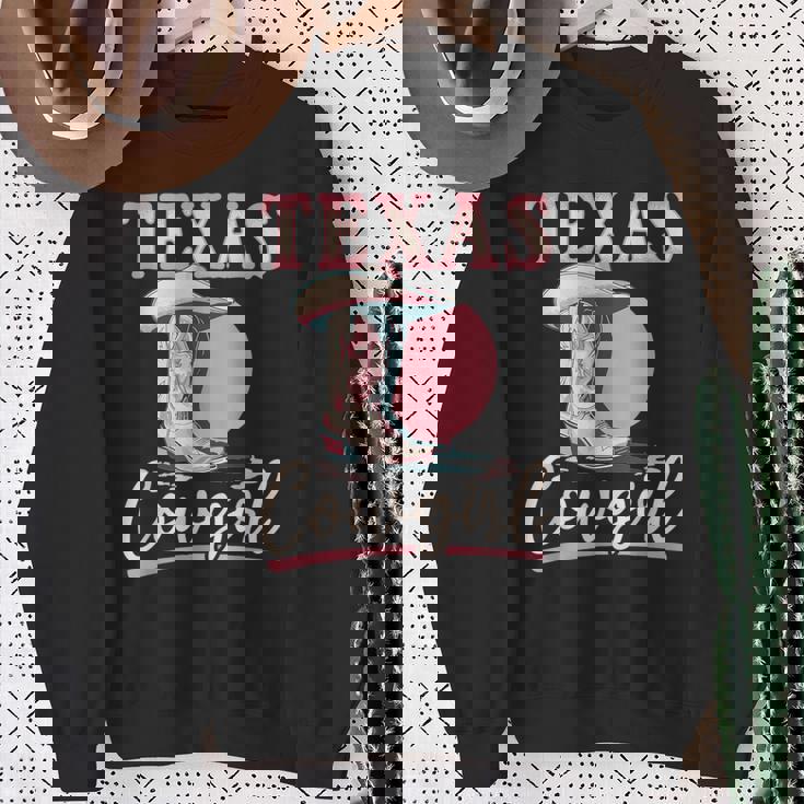 テキサス カウガール デザート ウエスタン テキサス カウガール スウェットシャツ 年配の女性への贈り物