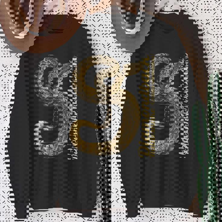 テキサス・ガラガラヘビ・クロタラス・アトロックス・アダマンテウス スウェットシャツ 年配の女性への贈り物