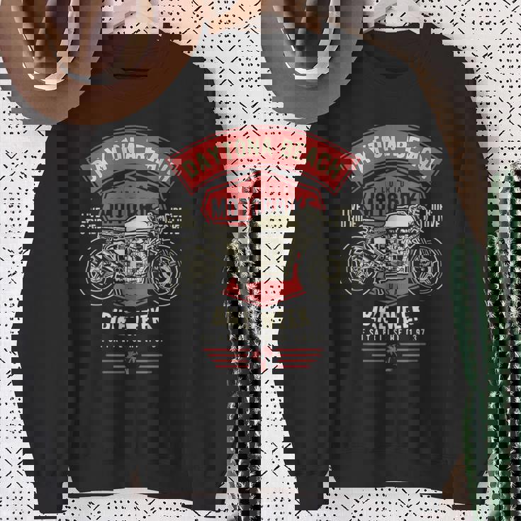 デイトナ ビーチバイクウィーク レトロバイクデザイン スウェットシャツ 年配の女性への贈り物