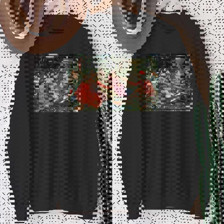 デカメロンの物語 ジョン・ウィリアム・ウォーターハウス スウェットシャツ 年配の女性への贈り物