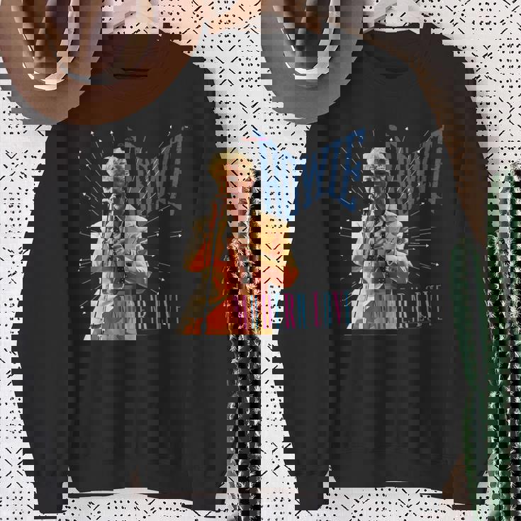 デヴィッド・ボウイ モダンラブ写真 デニス・オリーガン作 スウェットシャツ 年配の女性への贈り物