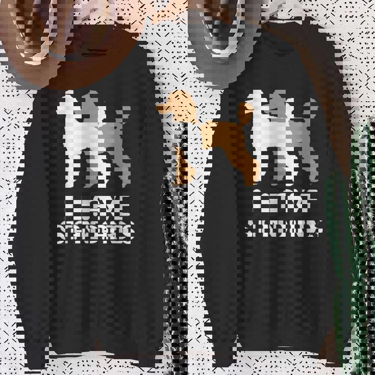 トイプードル I Havetandard プードル スウェットシャツ 年配の女性への贈り物