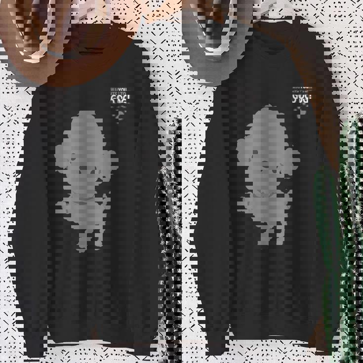 トイプードルシリーズ「シルバー（グレー）」 スウェットシャツ 年配の女性への贈り物