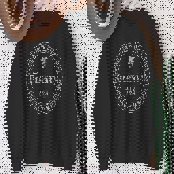 トスカーナ イタリア ワイン愛好家地域 ヴィノ イタリア ヨーロッパ トラベラー スウェットシャツ 年配の女性への贈り物