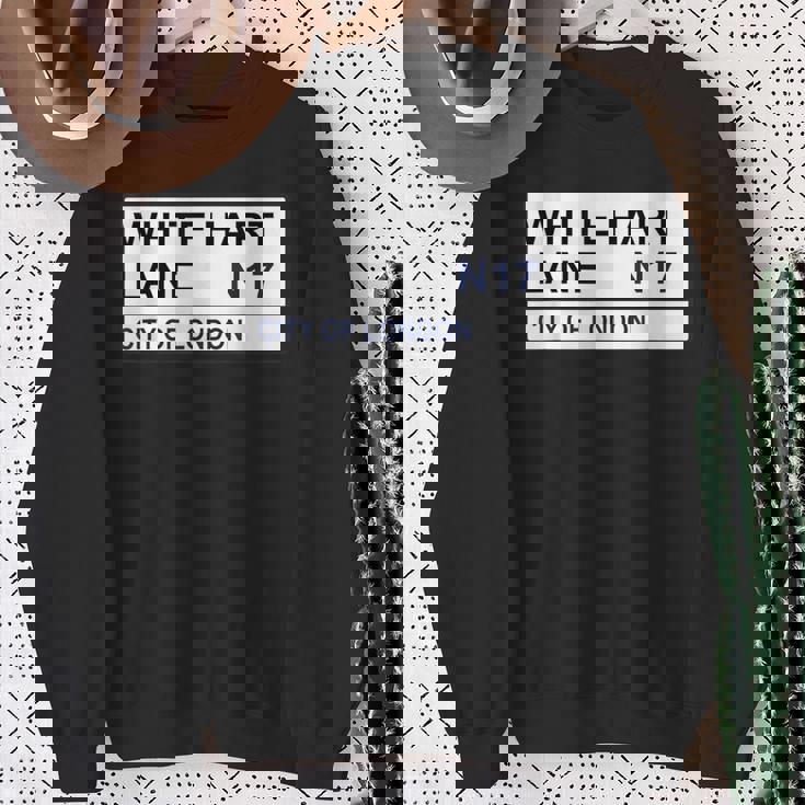 トッテナム フットボールチーム ホワイト ハートレーン ストリートサイン スウェットシャツ 年配の女性への贈り物