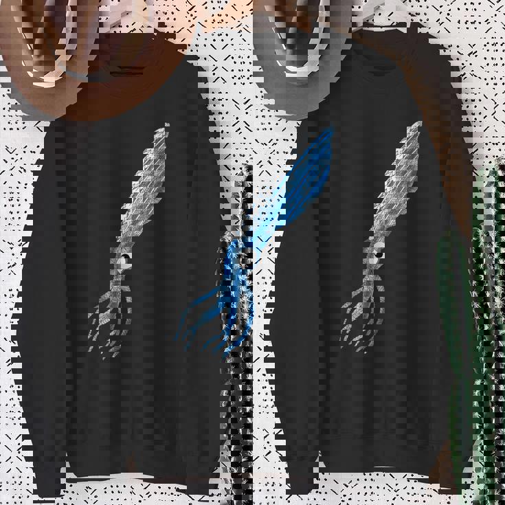 トライバル イカ 海の動物 スウェットシャツ 年配の女性への贈り物