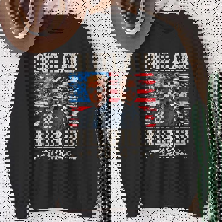 トランプ・ヴァンス'24 アウトロー・ヒルビリーアメリカ国旗ヴィンテージ スウェットシャツ 年配の女性への贈り物