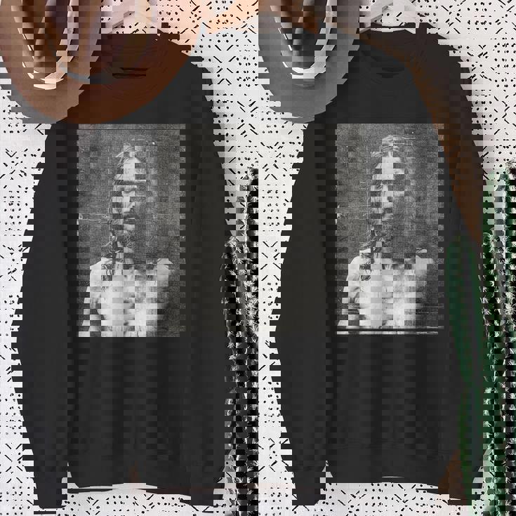 トリノのヴィンテージイエス聖骸布 スウェットシャツ 年配の女性への贈り物