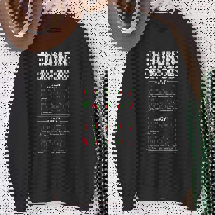 トレーディングチートコード 面白い 投資 トレーダー 株 投資家 スウェットシャツ 年配の女性への贈り物