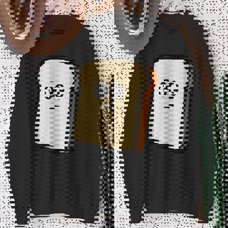 トーストくん パン 食パン かわいい イラスト ゆるキャラ メンズ レディース キッズ スウェットシャツ 年配の女性への贈り物