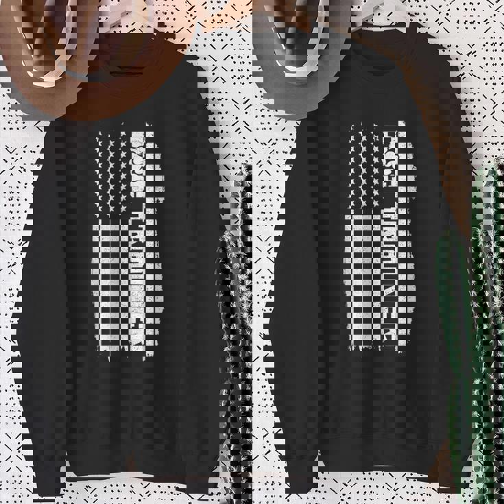 ドッグトレーナー アメリカ国旗 愛国的な犬の訓練 スウェットシャツ 年配の女性への贈り物