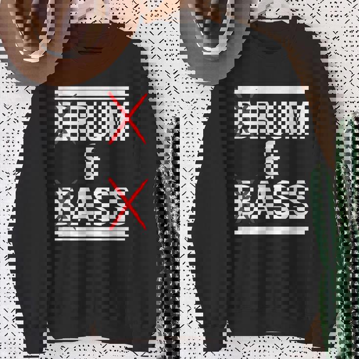 ドラムンベース Dnb 面白いモチーフ スウェットシャツ 年配の女性への贈り物