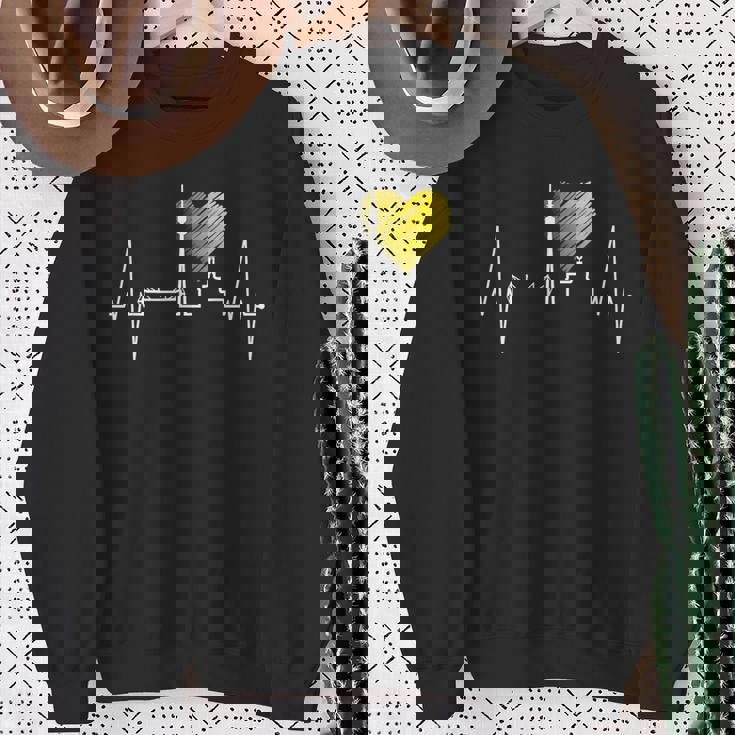 ドルトムント スカイライン ハートビート ルールポット ドイツ アイラブドルトムント I Love Dortmund スウェットシャツ 年配の女性への贈り物