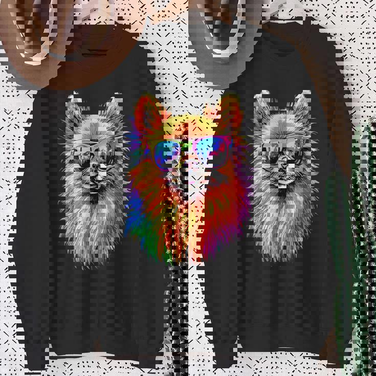 ドワーフ・スピッツ ポメラニアン ポム・スウィート・ジャーマン・スピッツ スウェットシャツ 年配の女性への贈り物