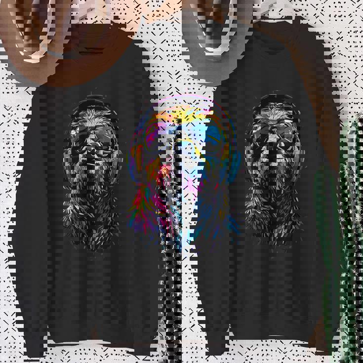 ナマケモノ カラフルな色彩 ポップアート グラフィック 怠け者 スウェットシャツ 年配の女性への贈り物