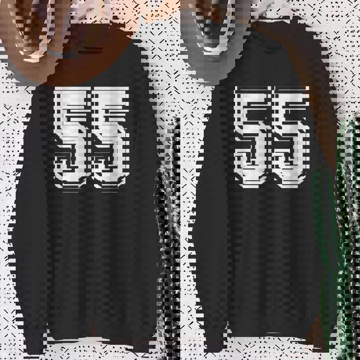 ナンバー55 スポーツジャージ ラッキーお気に入り番号 スウェットシャツ 年配の女性への贈り物