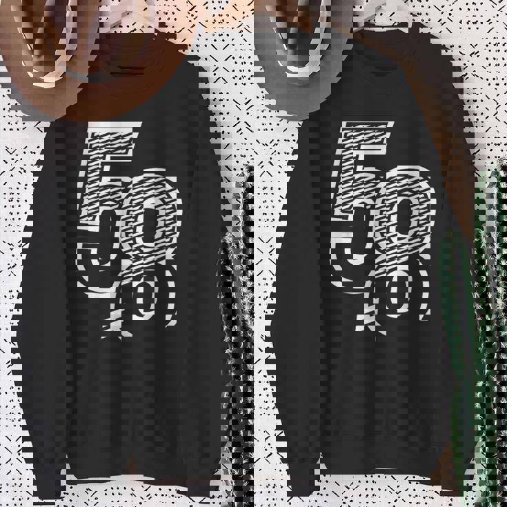 ナンバー58 スポーツジャージ 58 誕生日 スウェットシャツ 年配の女性への贈り物