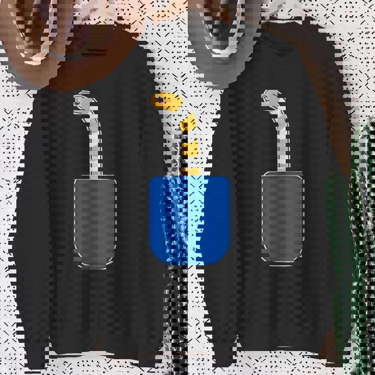 ニシキアナゴ（いん・ざ・ぽけっと）【どうぶつフレンズ】魚 水族館の生き物 かわいい 面白い 動物 チンアナゴ イラスト スウェットシャツ 年配の女性への贈り物