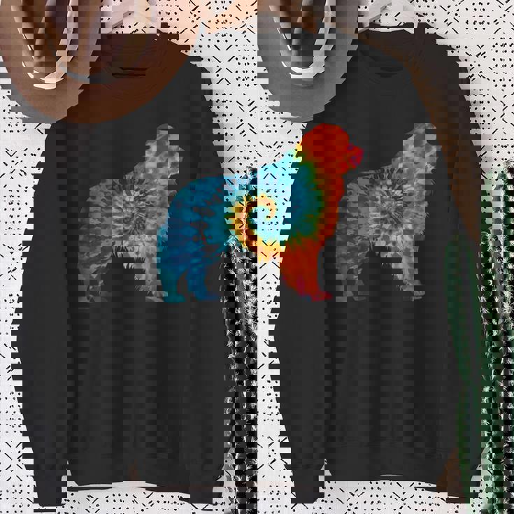 ニューファンドランド犬のレトロなデザイン スウェットシャツ 年配の女性への贈り物