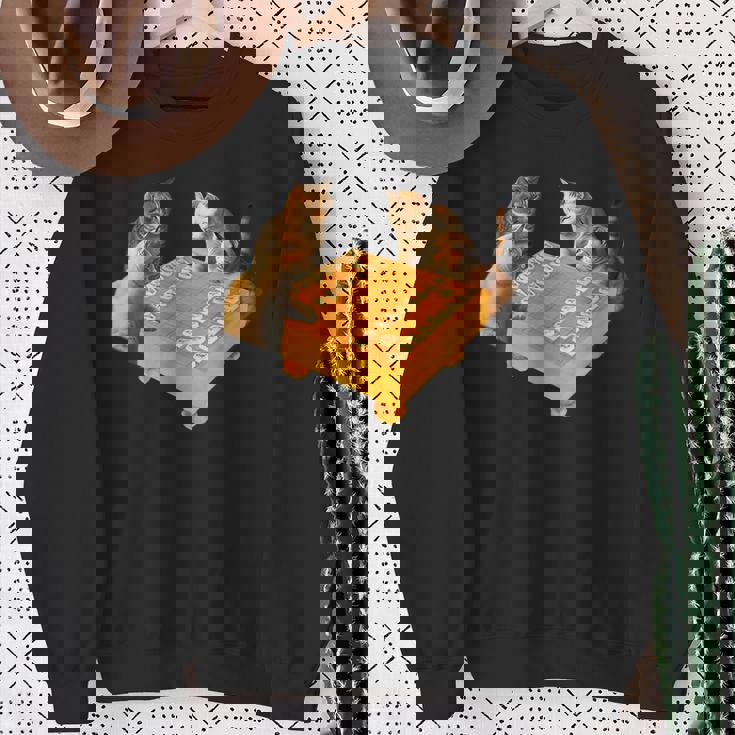 ネコ 猫 将棋 面白いtシャツ 面白い 服 おもしろ グッズ ネタ ウケ狙い メンズ 棋士 おもしろグッズ スウェットシャツ 年配の女性への贈り物