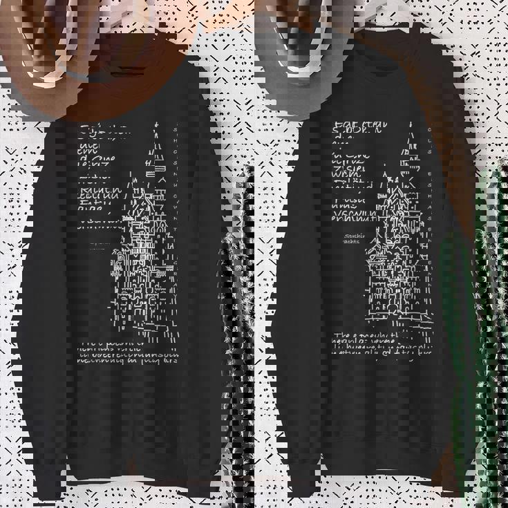 ノイシュヴァンシュタイン城 バイエルン ドイツ ドイツ語 英語 スウェットシャツ 年配の女性への贈り物