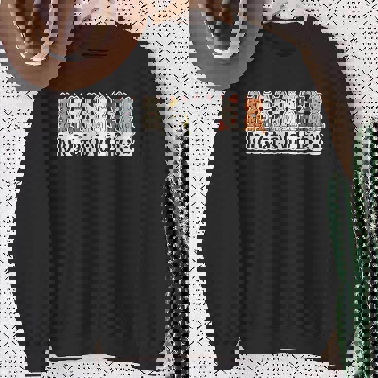 ノーキャットノーライフ 猫好き ねこ好き ネコ好き 猫の飼い主 おもしろ 可愛い ねこ ネコ 猫 スウェットシャツ 年配の女性への贈り物