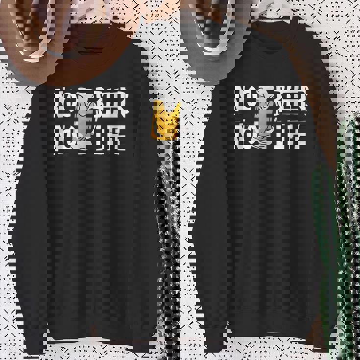 ノービアノーライフ ビール好き ノービールノーライフ 酒飲み 酒好き ビアガーデン ビール スウェットシャツ 年配の女性への贈り物