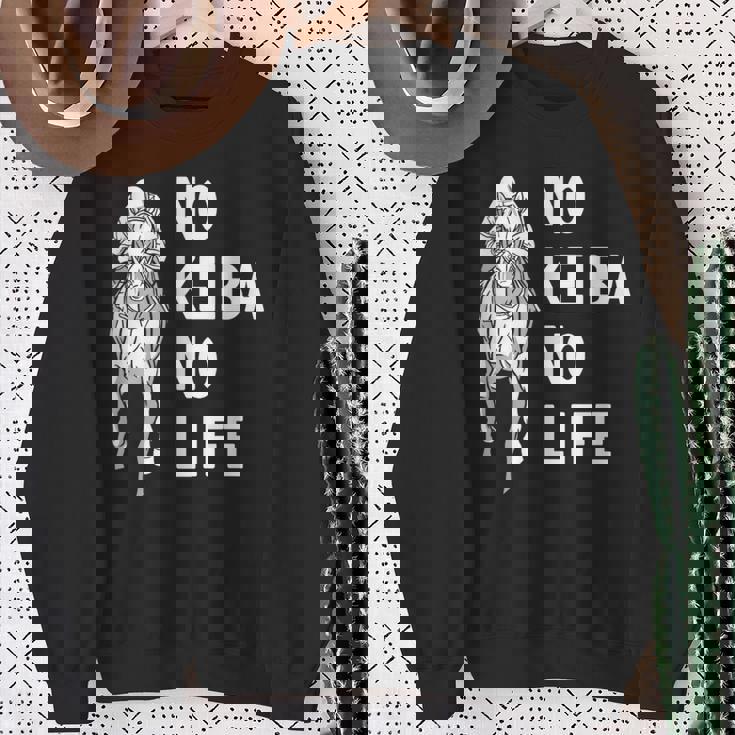 ノー競馬ノーライフ 競馬好き 馬好き 競馬ファン 競馬 スウェットシャツ 年配の女性への贈り物