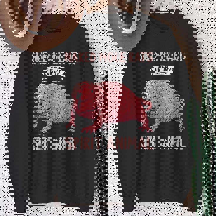 ハダカデバネズミは私のスピリットアニマルハダカデバネズミ スウェットシャツ 年配の女性への贈り物