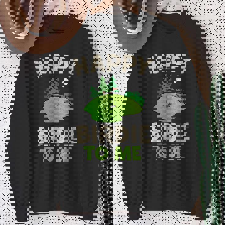 ハッピーバーディー ゴルフ 面白い ホール 文字入り メンズ おもしろ 面白い 服 オリジナル おもしろグッズ 文字 スウェットシャツ 年配の女性への贈り物