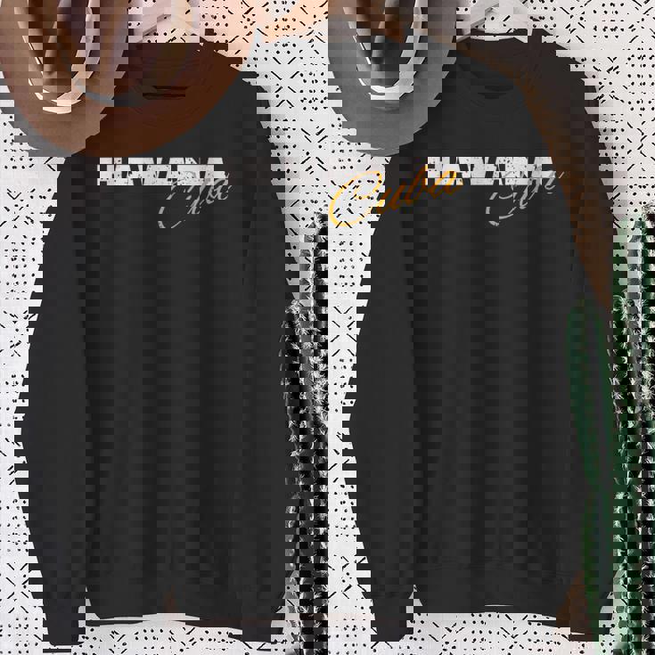 ハバナ キューバ 1514 レトロ キューバ プライド ヴィンテージ 70 年代 80 年代 スウェットシャツ 年配の女性への贈り物