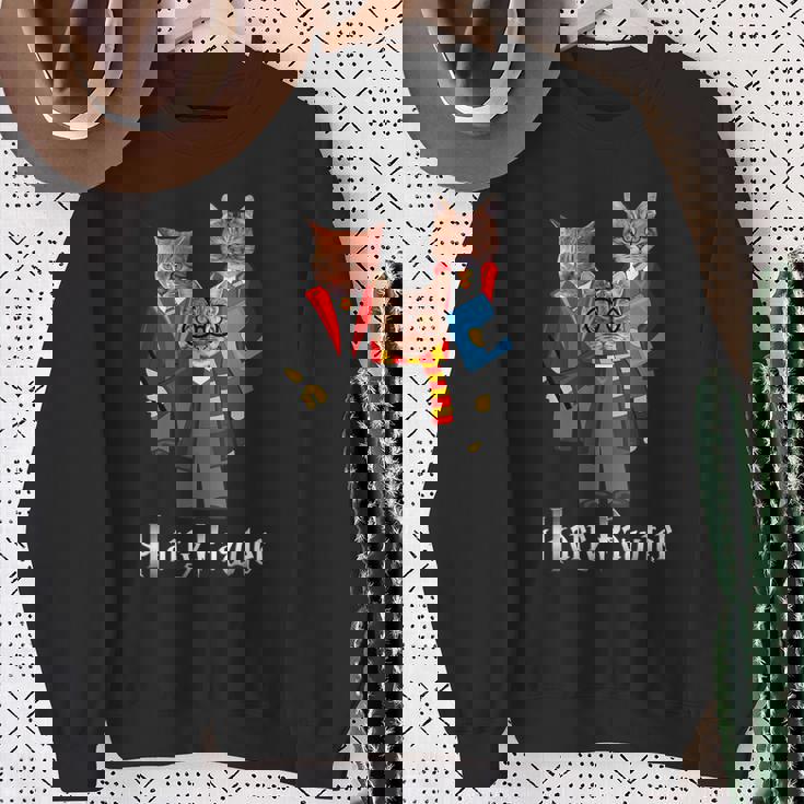 ハリーポッター 子猫 猫好きへのギフト かわいいポッター猫 スウェットシャツ 年配の女性への贈り物