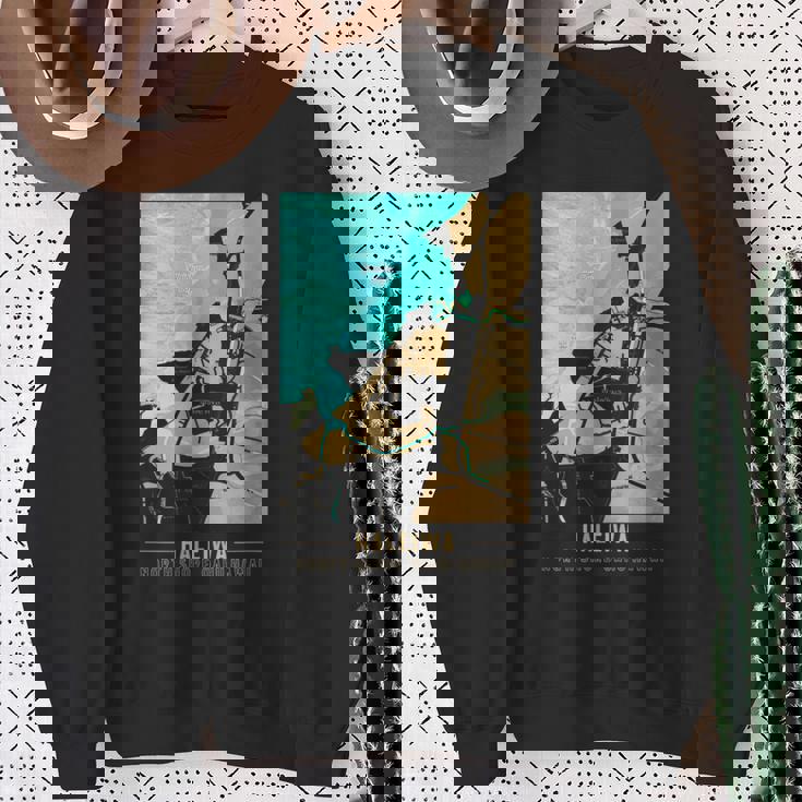 ハワイハレイワ ノースショア オアフ地図 スウェットシャツ 年配の女性への贈り物