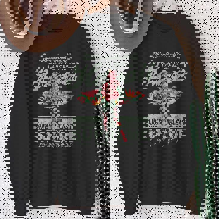 ハワイレトロ シュプリーム カウアイ サーフィン クラシック スウェットシャツ 年配の女性への贈り物