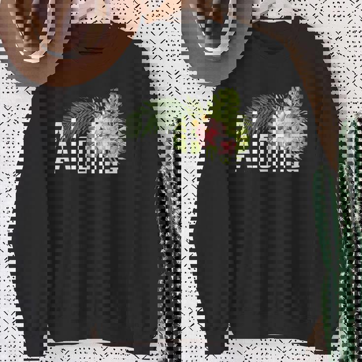 ハワイ島発アロハ フラワースピリットを感じる アロハ スウェットシャツ 年配の女性への贈り物