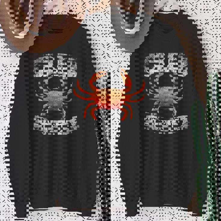 ハンティング メンズ ボーイズ キッズ カニ スウェットシャツ 年配の女性への贈り物